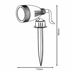 EGLO Projecteur à Led D'extérieur Nema 1 3 W Noir 93384 5 EGLO Projecteur à Led D'extérieur Nema 1 3 W Noir 93384 -Konst Decor Magasin 645e86f30bd892.67102302