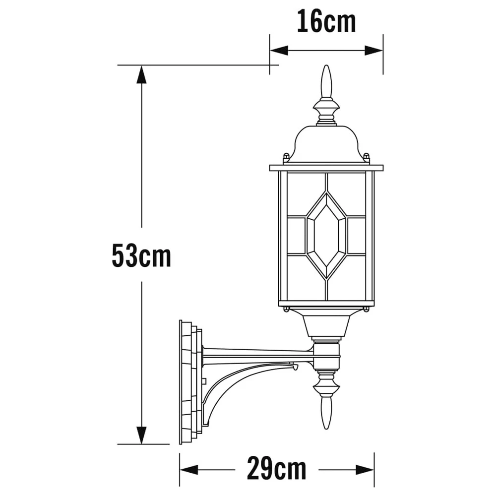 Konstsmide Applique Murale Milano En Haut Noir Et Argenté 3 Konstsmide Applique Murale Milano En Haut Noir Et Argenté – Image 3