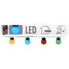 Progarden Ensemble D'éclairage à Led De Fête 20 Ampoules Multicolores
