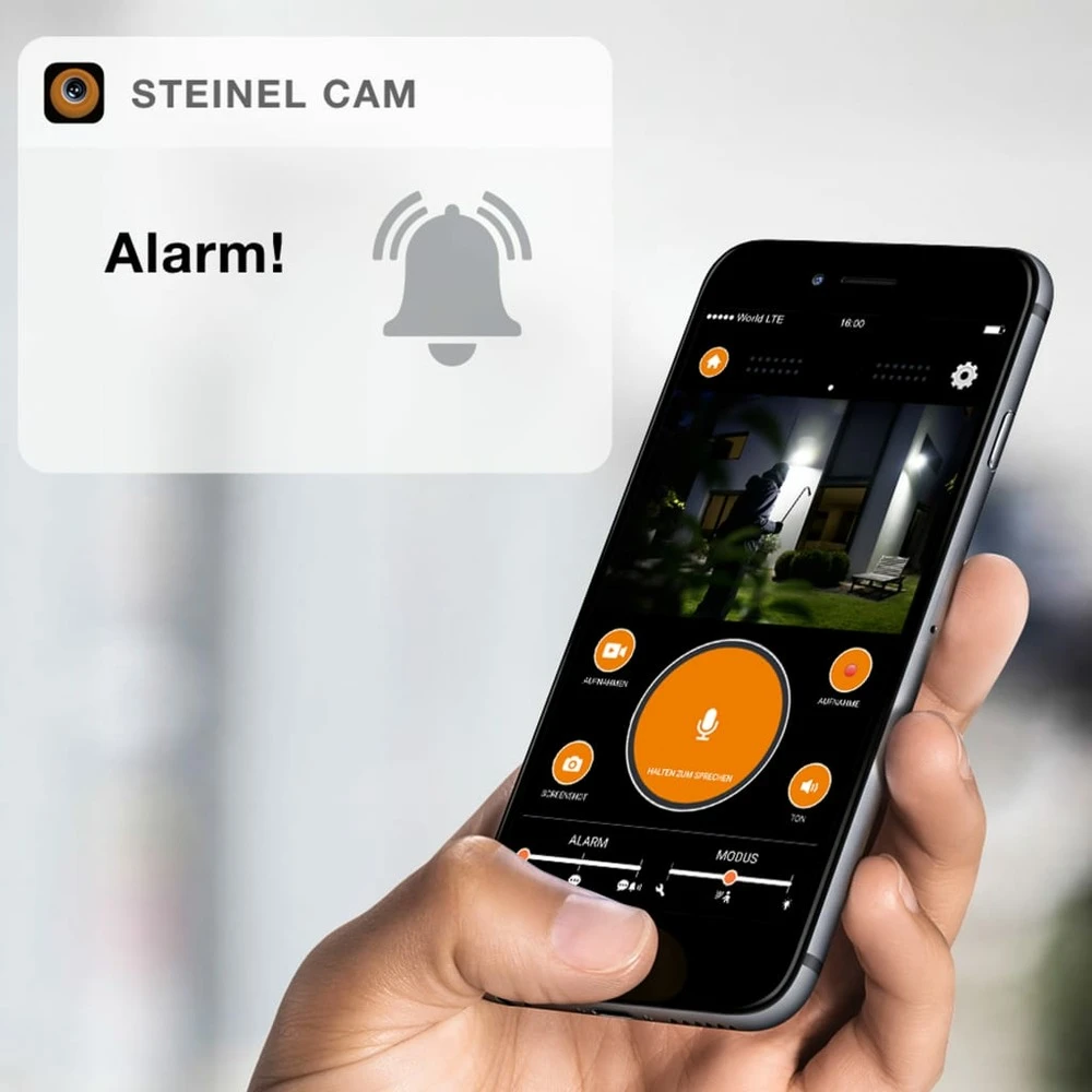 STEINEL Projecteur à Capteur D'extérieur Xled Cam 1 Noir 2 STEINEL Projecteur à Capteur D'extérieur Xled Cam 1 Noir – Image 2