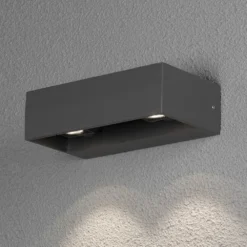 Konstsmide Applique Murale à Led Monza 2x6w Gris Foncé -Konst Decor Magasin 645e8701d638c2.43962355