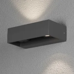 Konstsmide Applique Murale à Led Monza 2x6w Gris Foncé -Konst Decor Magasin 645e8701d9d3b9.08853983
