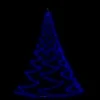 VIDAXL Arbre Mural Avec Crochet Métallique 720 Led Bleu 5 M Int/ext