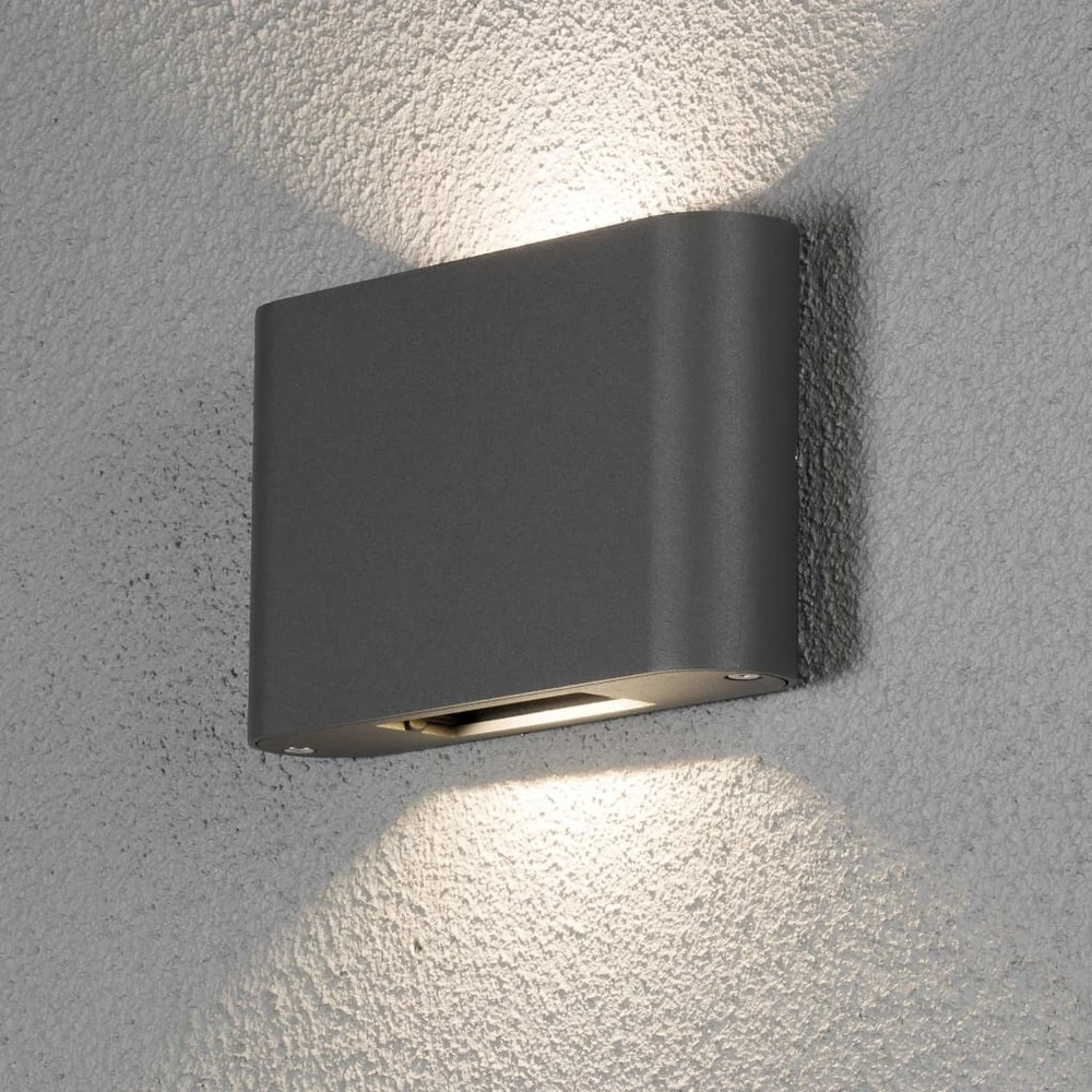 Konstsmide Applique à Led Chieri 2x6w Anthracite 3 Konstsmide Applique à Led Chieri 2x6w Anthracite – Image 3