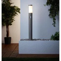 BRILLIANT Potelet Avec Détecteur Bole Couleur Acier Led Intégré 7 BRILLIANT Potelet Avec Détecteur Bole Couleur Acier Led Intégré -Konst Decor Magasin 645e874ef3c334.55280447