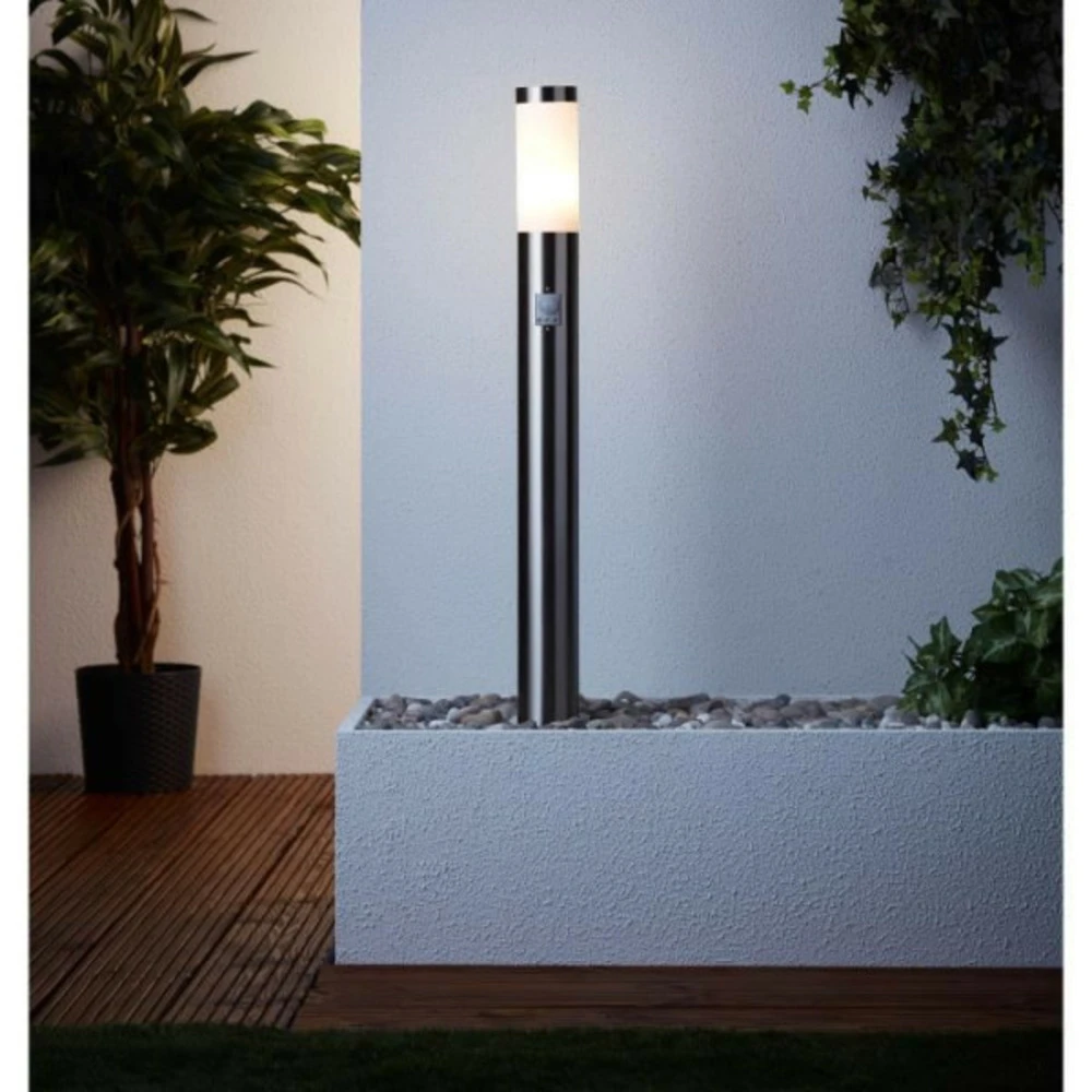 BRILLIANT Potelet Avec Détecteur Bole Couleur Acier Led Intégré 3 BRILLIANT Potelet Avec Détecteur Bole Couleur Acier Led Intégré – Image 3