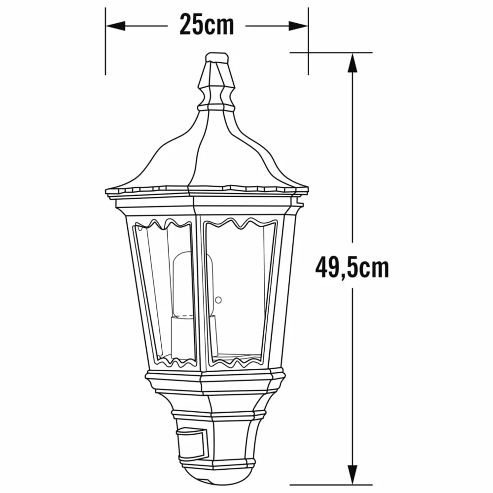 Konstsmide Applique Murale à Capteur Firenze Noir Mat 4 Konstsmide Applique Murale à Capteur Firenze Noir Mat – Image 4