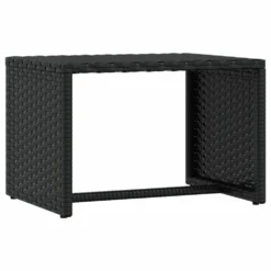 VIDAXL Transats 2 Pcs Avec Table Noir Résine Tressée 12 VIDAXL Transats 2 Pcs Avec Table Noir Résine Tressée -Konst Decor Magasin 645ecf0260d360.69518053