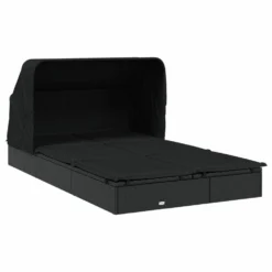 VIDAXL Transat 2 Places Avec Toit Pliable Noir 213x118x97 Cm 10 VIDAXL Transat 2 Places Avec Toit Pliable Noir 213x118x97 Cm -Konst Decor Magasin 645ecf0561d6d8.85375102