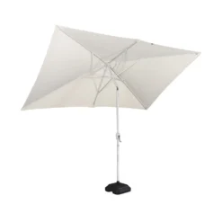 Parasol Wissant. 2x3m. Couleur Sable. Mât Central. Aluminium Anodisé Orientable. Manivelle D'ouverture -Konst Decor Magasin 64627e44f3d368.71099164