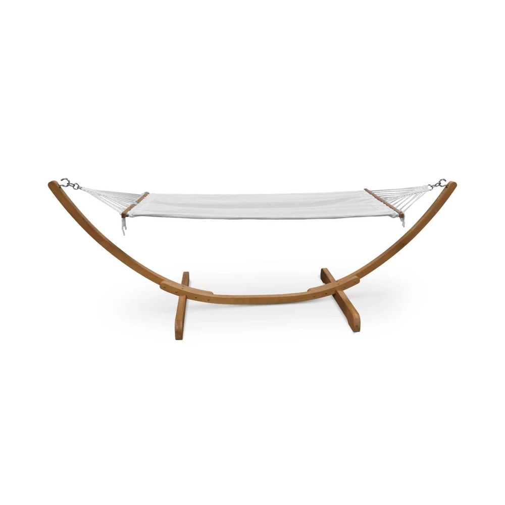 Hamac En Bois - Hamaca - Hamac 317x100cm Avec Toile En Coton 4 Hamac En Bois - Hamaca - Hamac 317x100cm Avec Toile En Coton – Image 4