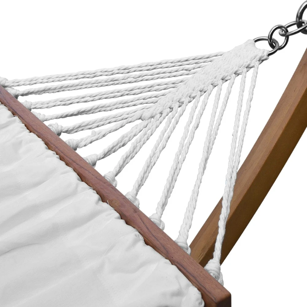 Hamac En Bois - Hamaca - Hamac 317x100cm Avec Toile En Coton 7 Hamac En Bois - Hamaca - Hamac 317x100cm Avec Toile En Coton – Image 7