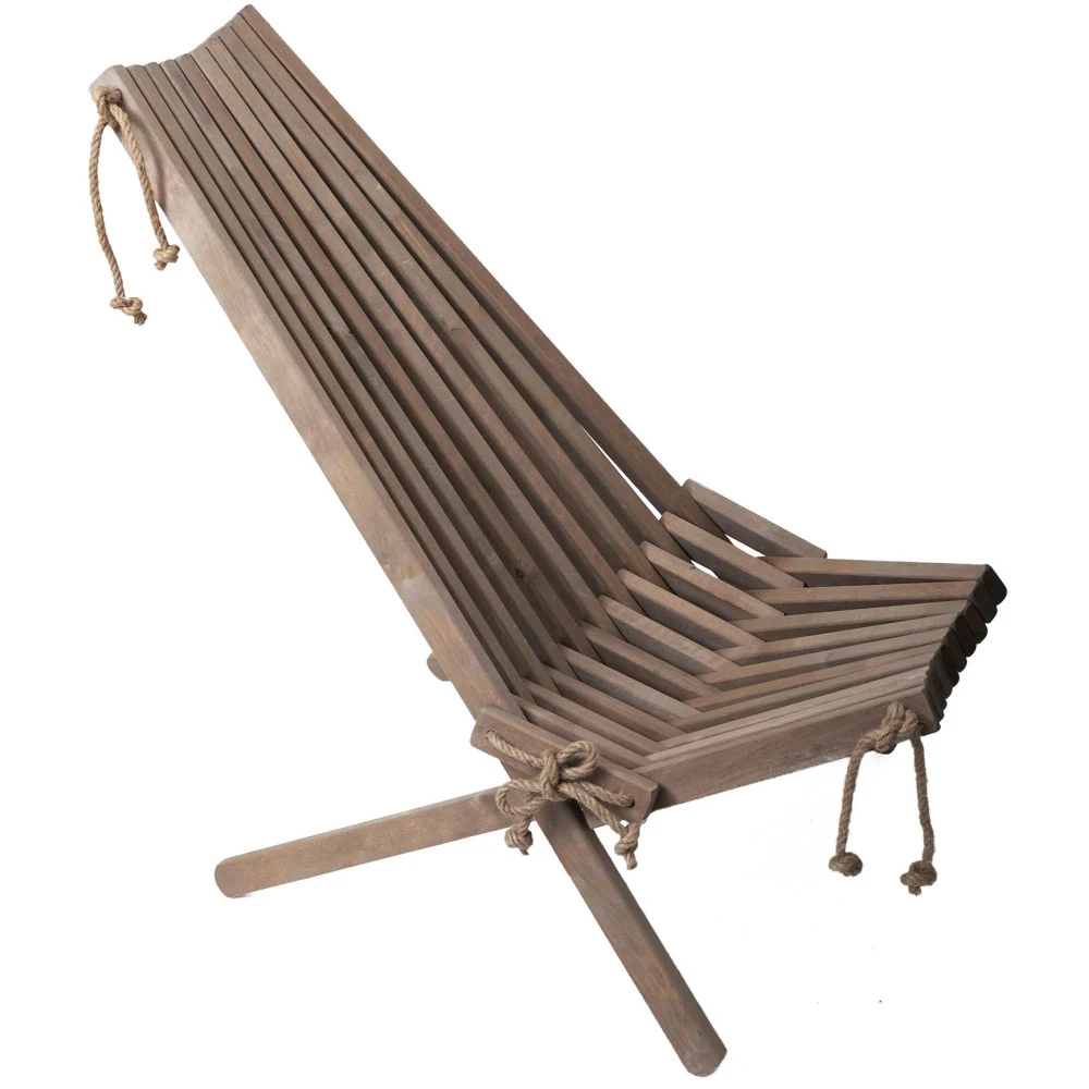Chilienne En Bois Ecochair (coussin Offert) Aulne Gris 4 Chilienne En Bois Ecochair (coussin Offert) Aulne Gris – Image 4