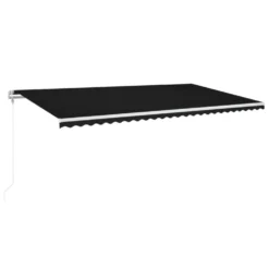 VIDAXL Auvent Rétractable Automatique 600x350 Cm Anthracite