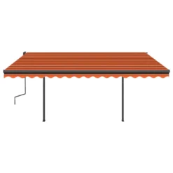 VIDAXL Auvent Automatique Rétractable Poteaux 4x3,5 M Orange Marron 10 VIDAXL Auvent Automatique Rétractable Poteaux 4x3,5 M Orange Marron -Konst Decor Magasin 64671619d421c7.40791692