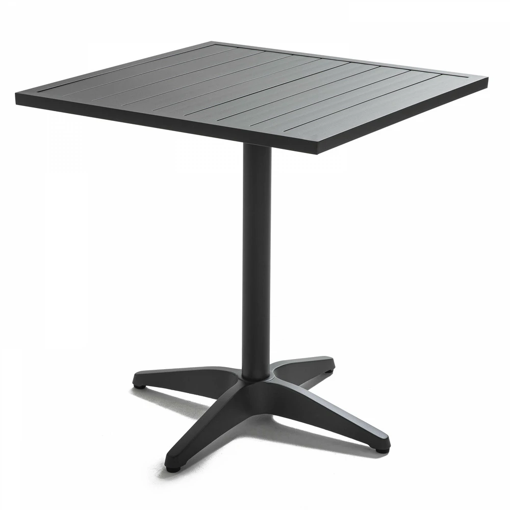 Plateau De Table En Aluminium Carrée Gris 70x70cm 2 Plateau De Table En Aluminium Carrée Gris 70x70cm – Image 2