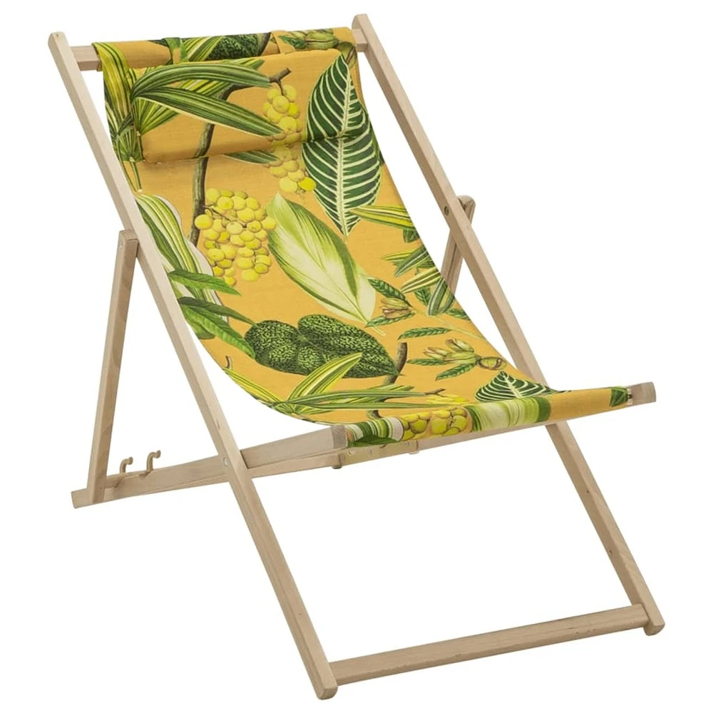 Madison Chaise De Plage En Bois La Grave 55x90x87 Cm Jaune 1 Madison Chaise De Plage En Bois La Grave 55x90x87 Cm Jaune