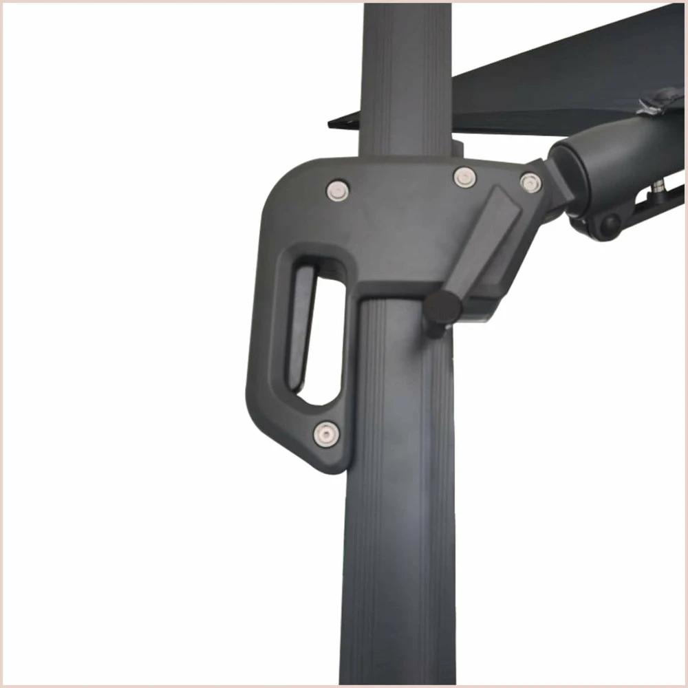 Parasol Déporté Marron Natural + Dalle Et Housse L400xh272xl300 - Jules - Cezare 2 Parasol Déporté Marron Natural + Dalle Et Housse L400xh272xl300 - Jules - Cezare – Image 2