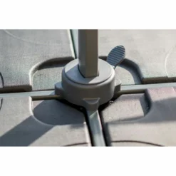 Parasol Déporté Gris Clair + Dalle Et Housse L400xh272xl300 - Jules - Cezare -Konst Decor Magasin 646bb5c784fb76.76797419