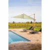 Parasol Déporté Sauge + Dalle Et Housse L400xh272xl300 - Gabin - Cezare