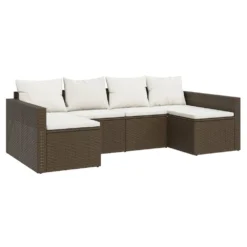 VIDAXL Salon De Jardin 2 Pcs Avec Coussins Marron Résine Tressée 9 VIDAXL Salon De Jardin 2 Pcs Avec Coussins Marron Résine Tressée -Konst Decor Magasin 646d11dd638b81.83861165