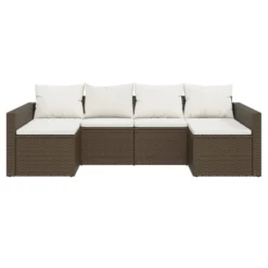 VIDAXL Salon De Jardin 2 Pcs Avec Coussins Marron Résine Tressée 10 VIDAXL Salon De Jardin 2 Pcs Avec Coussins Marron Résine Tressée -Konst Decor Magasin 646d11dd676111.39767742
