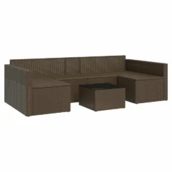 VIDAXL Salon De Jardin 2 Pcs Avec Coussins Marron Résine Tressée 13 VIDAXL Salon De Jardin 2 Pcs Avec Coussins Marron Résine Tressée -Konst Decor Magasin 646d11dd76ab64.74556943