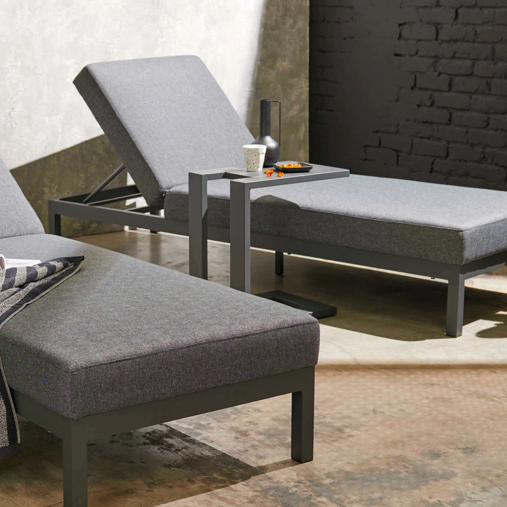 Tablette Pour Bain De Soleil En Aluminium Gris 5 Tablette Pour Bain De Soleil En Aluminium Gris – Image 5