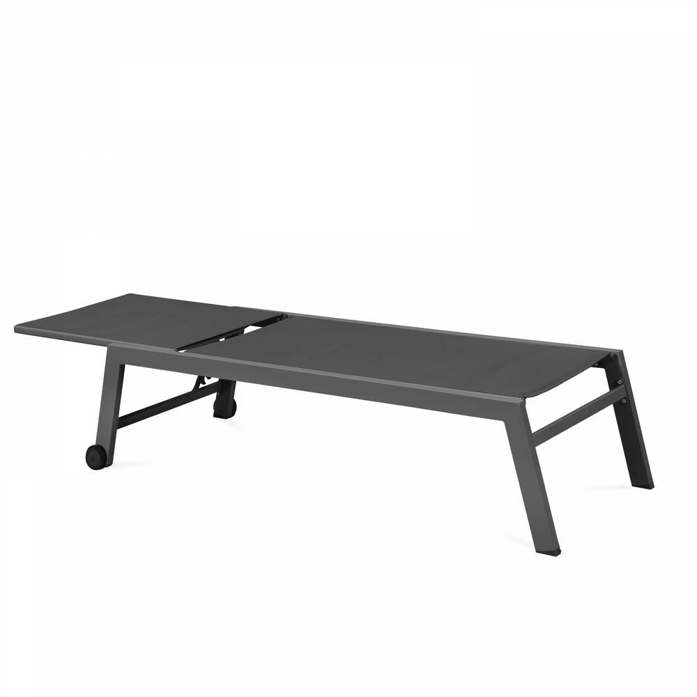 Lot De 2 Bains De Soleil En Aluminium Gris 3 Lot De 2 Bains De Soleil En Aluminium Gris – Image 3