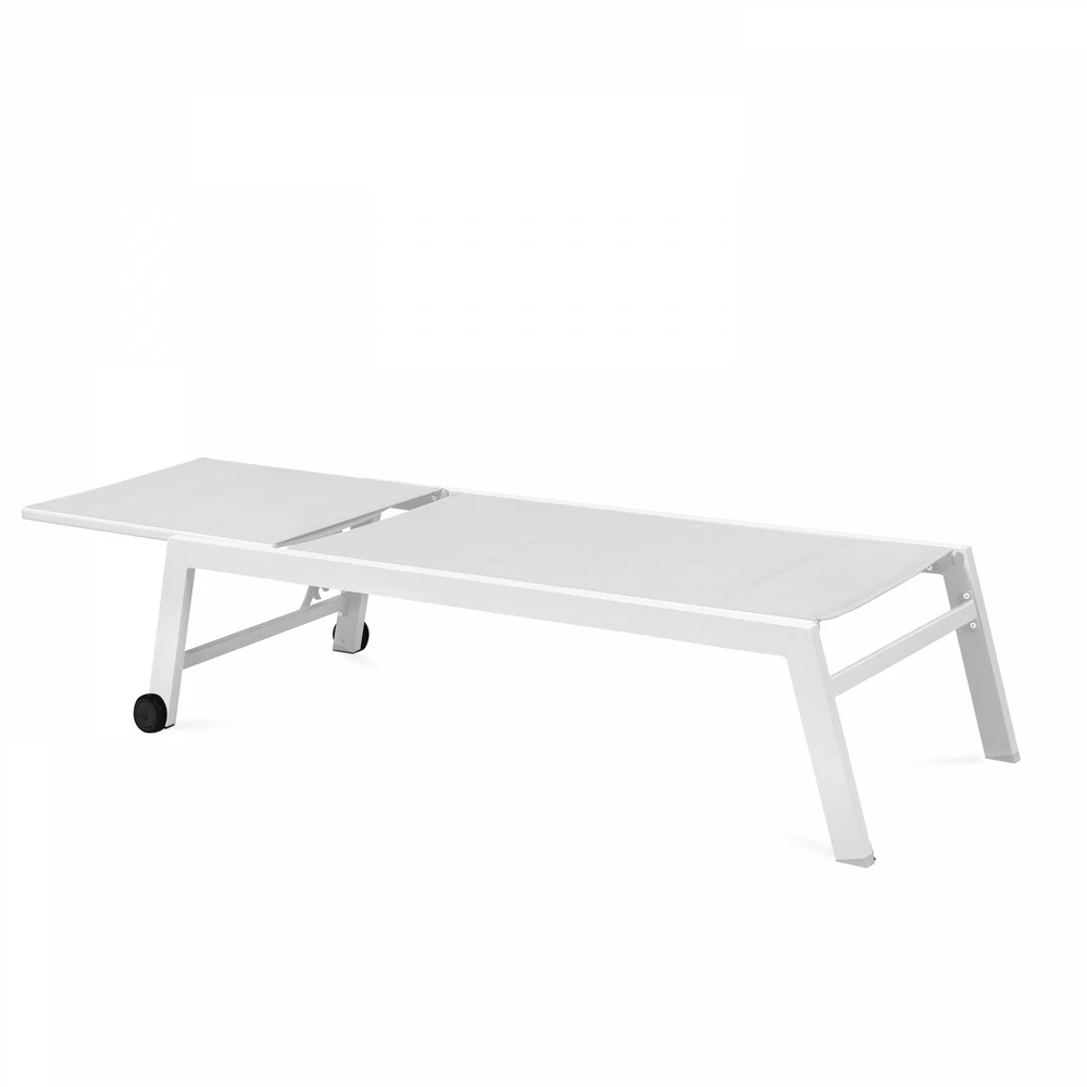 Lot De 2 Bains De Soleil En Aluminium Blanc 3 Lot De 2 Bains De Soleil En Aluminium Blanc – Image 3