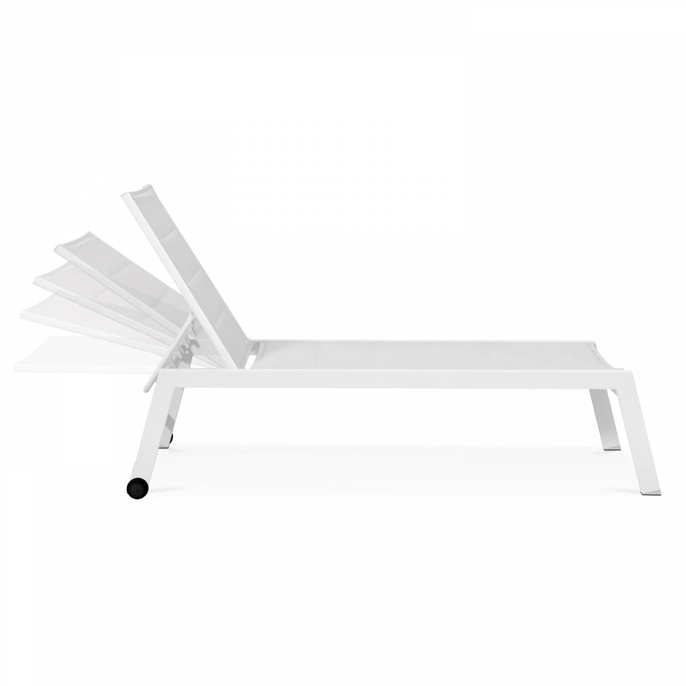 Lot De 2 Bains De Soleil En Aluminium Blanc 5 Lot De 2 Bains De Soleil En Aluminium Blanc – Image 5