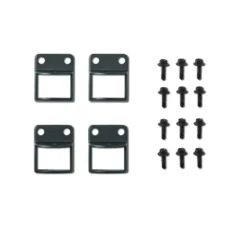 Lot De 4 Fixations Pour Clôture Aluminium Gris