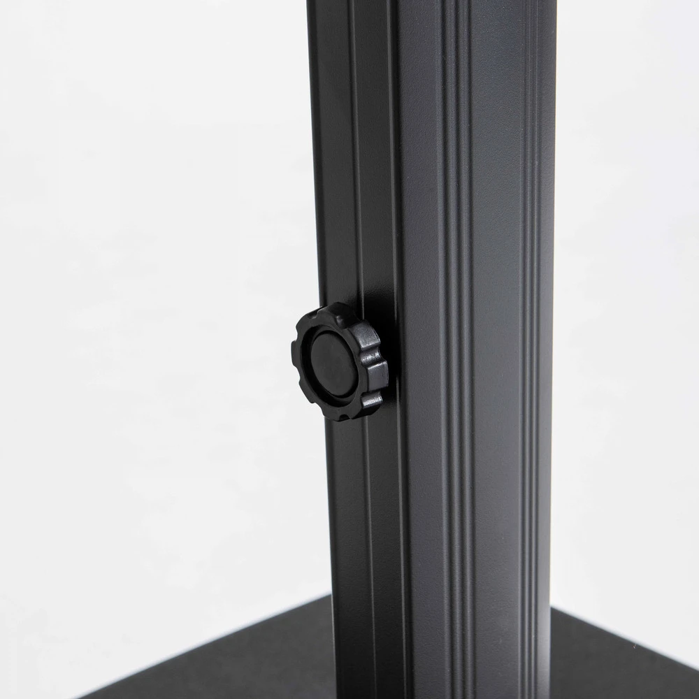 Parasol Déporté 2x3 M Et 4 Dalles Lestées Aluminium Gris Anthracite 5 Parasol Déporté 2x3 M Et 4 Dalles Lestées Aluminium Gris Anthracite – Image 5