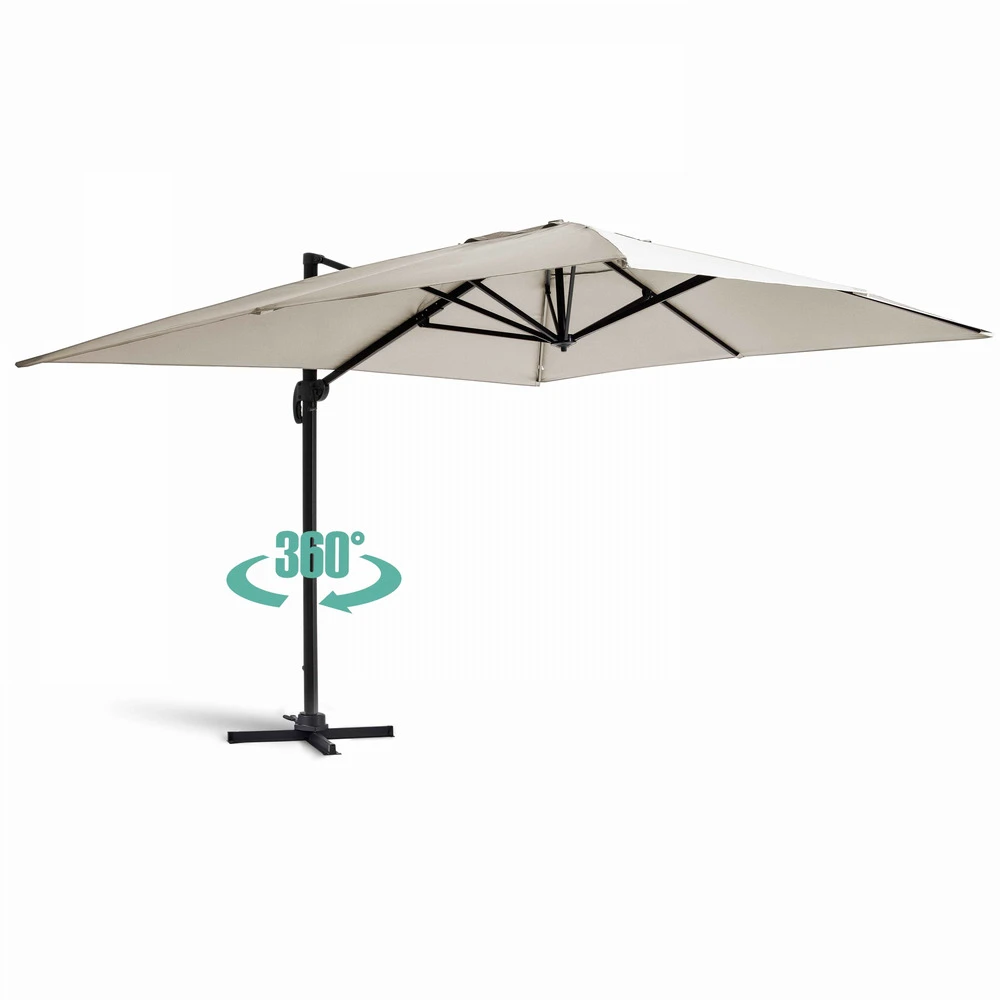 Parasol Déporté 3x4m En Aluminium écru 1 Parasol Déporté 3x4m En Aluminium écru