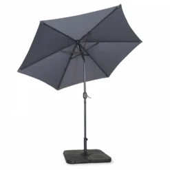 Parasol Droit Inclinable 3m Et 4 Dalles à Lester Remplissables Gris 7 Parasol Droit Inclinable 3m Et 4 Dalles à Lester Remplissables Gris -Konst Decor Magasin 646e58f0ec90d7.09441210