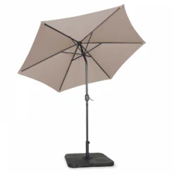 Parasol Droit Inclinable 3m Et 4 Dalles à Lester Remplissables Taupe 7 Parasol Droit Inclinable 3m Et 4 Dalles à Lester Remplissables Taupe -Konst Decor Magasin 646e5913517c55.44772751