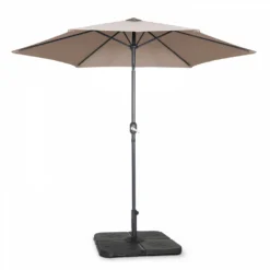 Parasol Droit Inclinable 3m Et 4 Dalles à Lester Remplissables Taupe 6 Parasol Droit Inclinable 3m Et 4 Dalles à Lester Remplissables Taupe -Konst Decor Magasin 646e591358e097.31998204