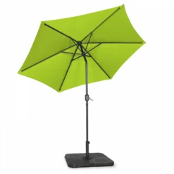 Parasol Droit Inclinable 3m Et 4 Dalles à Lester Remplissables Vert -Konst Decor Magasin 646e591f46b9c1.71861319