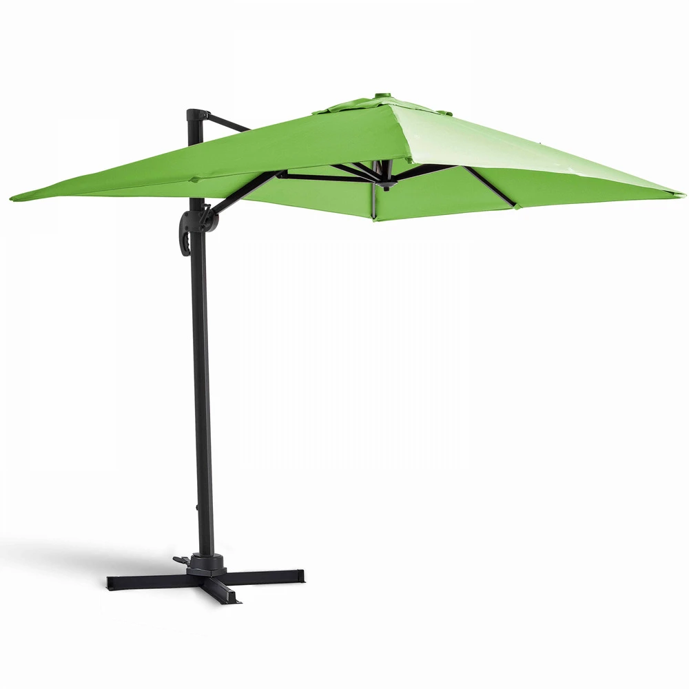 Parasol Déporté 2x3m En Aluminium Vert 1 Parasol Déporté 2x3m En Aluminium Vert