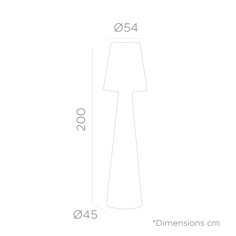 Lampadaire Lola 200 Lumière Blanche Froide Par Câble Hauteur 200cm 4 Lampadaire Lola 200 Lumière Blanche Froide Par Câble Hauteur 200cm – Image 4