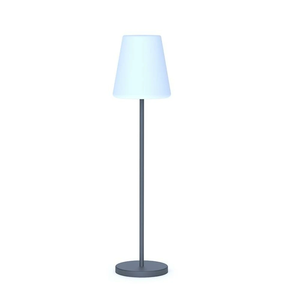 Lampadaire Lola Slim 120cm Pied En Métal Anthracite Solaire+batterie Rechargeable Led Rgb Avec Télécommande Hauteur 1 Lampadaire Lola Slim 120cm Pied En Métal Anthracite Solaire+batterie Rechargeable Led Rgb Avec Télécommande Hauteur