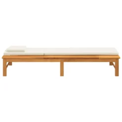 VIDAXL Chaise Longue Coussin/oreiller Blanc Crème Bois Massif Acacia 11 VIDAXL Chaise Longue Coussin/oreiller Blanc Crème Bois Massif Acacia -Konst Decor Magasin 646f54e2310892.59534340