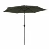 Hapuna - Parasol Droit Rond Diamètre 2,70 Mètres Inclinable - Aluminium - Protection Uv - Ouverture Facile, Manivelle