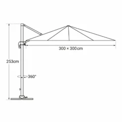 Oahu - Parasol Déporté Avec Housse De Rangement - Inclinable Rotatif Et Rabattable - Protection Uv - Ouverture Facile - Taupe 3x3m 7 Oahu - Parasol Déporté Avec Housse De Rangement - Inclinable Rotatif Et Rabattable - Protection Uv - Ouverture Facile - Taupe 3x3m -Konst Decor Magasin 646f550ab010d4.48291822