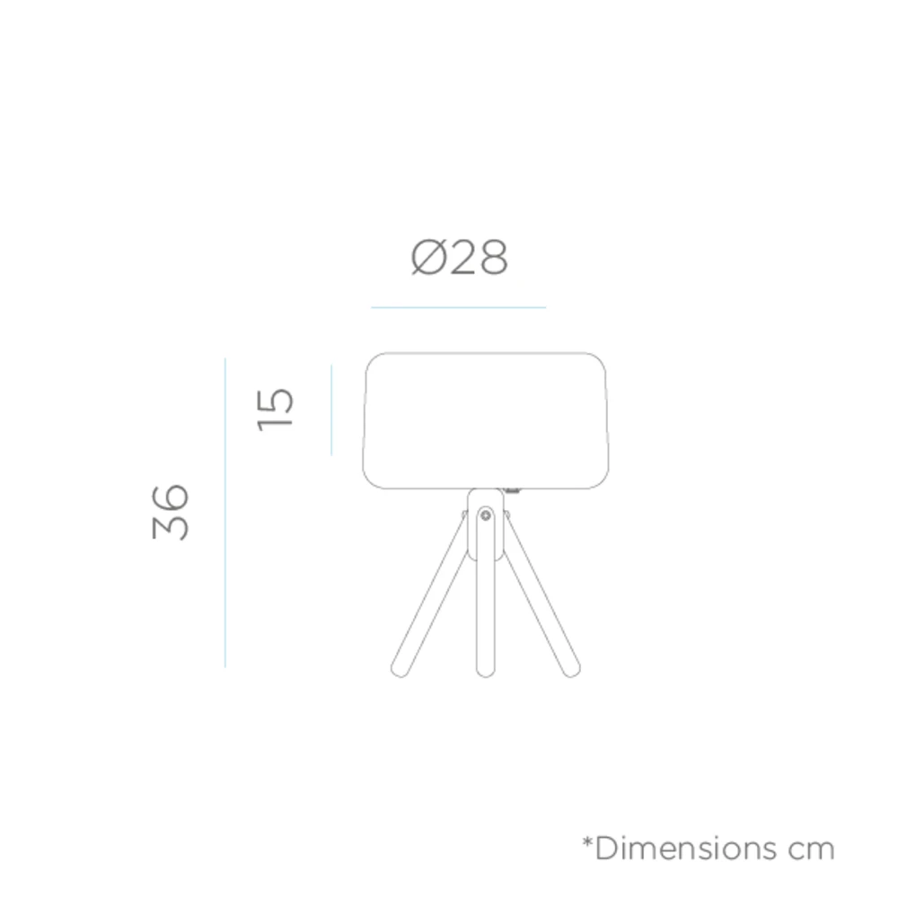 Lampe De Table Chloe 35 Trépied En Bois Batterie Rechargeable Led Rgb Avec Télécommande Hauteur 36cm 4 Lampe De Table Chloe 35 Trépied En Bois Batterie Rechargeable Led Rgb Avec Télécommande Hauteur 36cm – Image 4