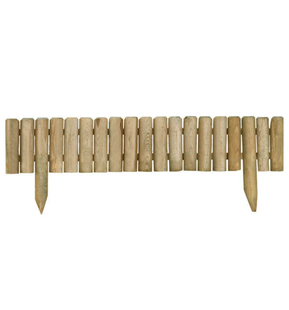 Bordure Extérieure En Bois Quebec - L100 X H20/35 1 Bordure Extérieure En Bois Quebec - L100 X H20/35