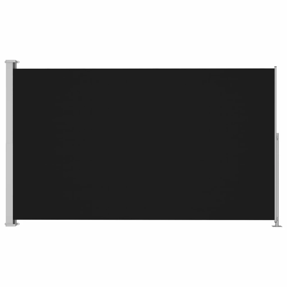 VIDAXL Auvent Latéral Rétractable De Patio 220x300 Cm Noir 2 VIDAXL Auvent Latéral Rétractable De Patio 220x300 Cm Noir – Image 2