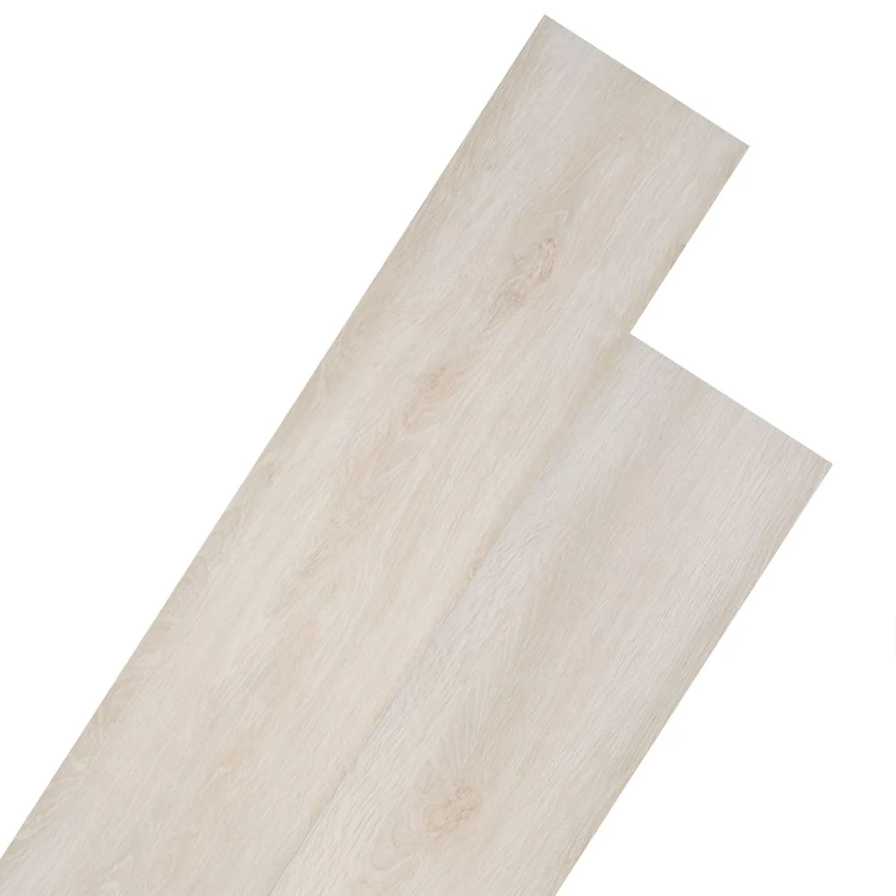 VIDAXL Planches De Plancher Pvc Non Auto-adhésif Blanc Chêne Classique 1 VIDAXL Planches De Plancher Pvc Non Auto-adhésif Blanc Chêne Classique