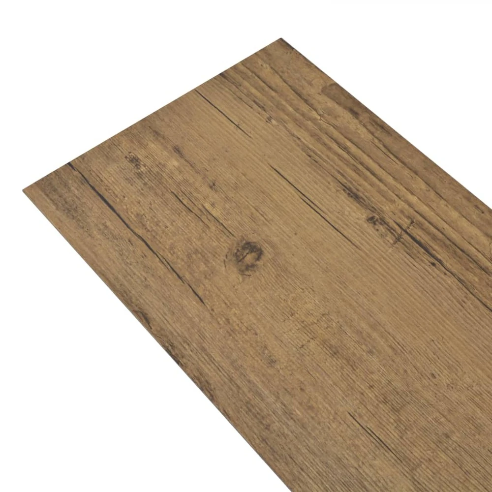 VIDAXL Planches De Plancher Pvc Non Auto-adhésif 4,46 M² Marron Noyer 3 VIDAXL Planches De Plancher Pvc Non Auto-adhésif 4,46 M² Marron Noyer – Image 3