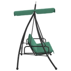 VIDAXL Balancelle De Jardin Avec Auvent Vert 198 Cm Tissu Et Acier 10 VIDAXL Balancelle De Jardin Avec Auvent Vert 198 Cm Tissu Et Acier -Konst Decor Magasin 646fad87b77a11.18600636